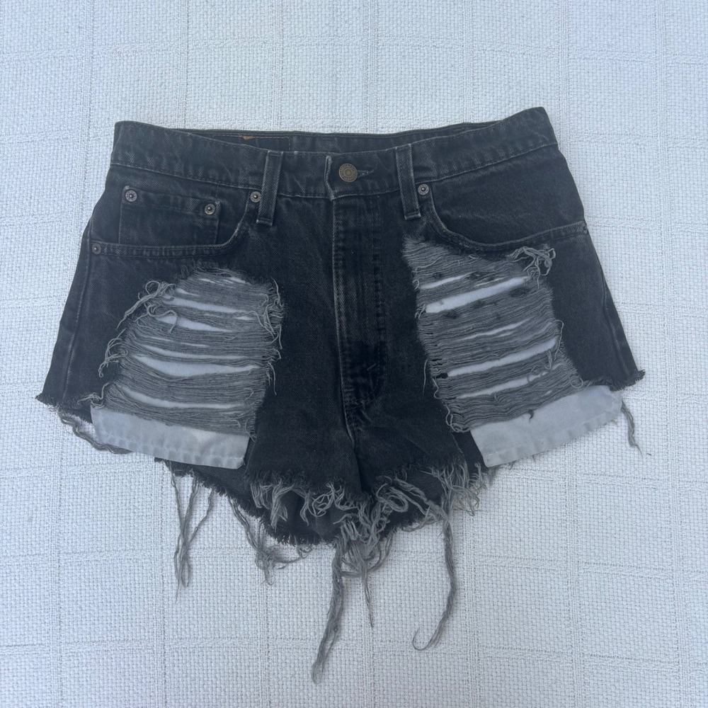Women's‎ 27/28 LF Furst Of A Kind Vintage Levis Thrashed Festival Denim Shorts